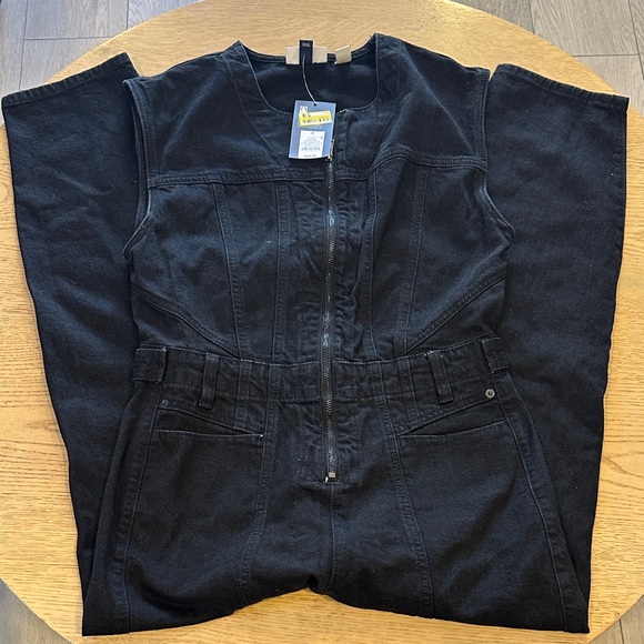 Universal Thread Pants - Universal thread Women's Black Denim Jumpsuit NWT 6